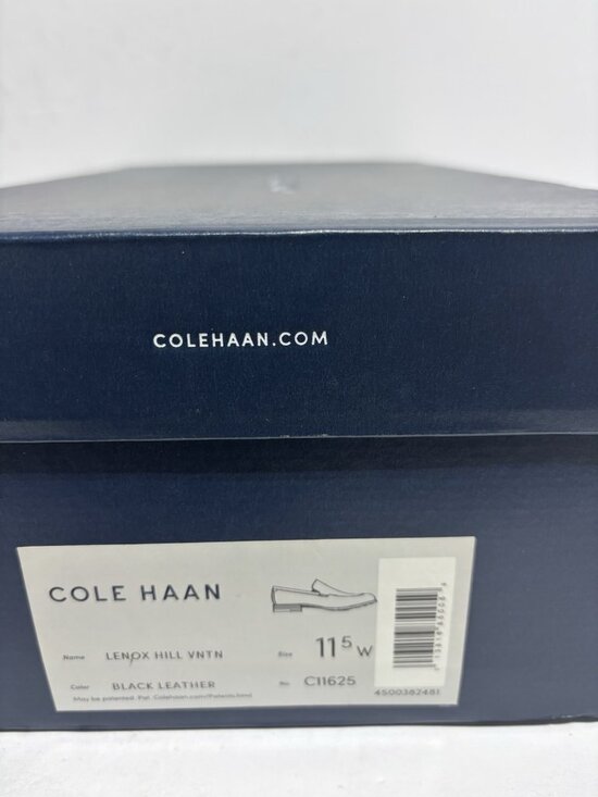 Cole Haan Men’s Lenox Hill Venetian Black Leather Loafers, Size 11.5 W